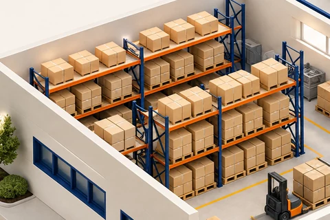 Stock stored in the Cobalt warehouse.